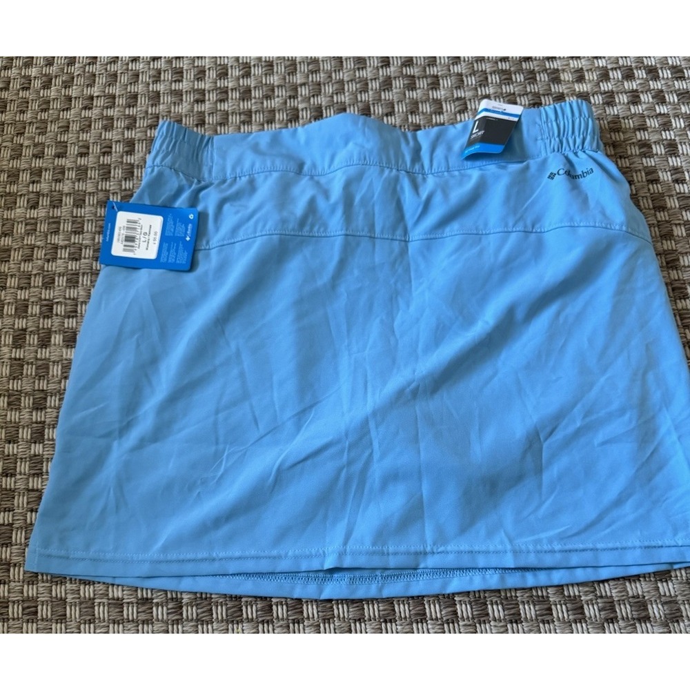 Columbia Alpine Chill Women Active Skort Skirt Blue Drawstring Waist Size L